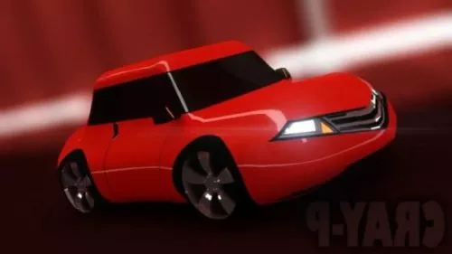 Red Suv Cp Car 3d model Red Suv Cp Car 3d model