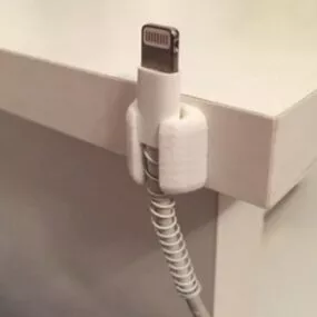 Cable Holder For Night Stand Printable 3d model