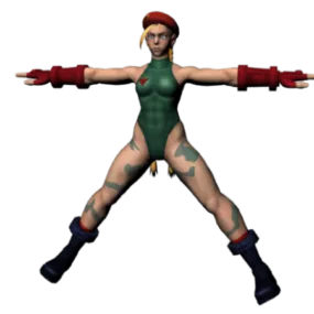 Cammy Character 3d model