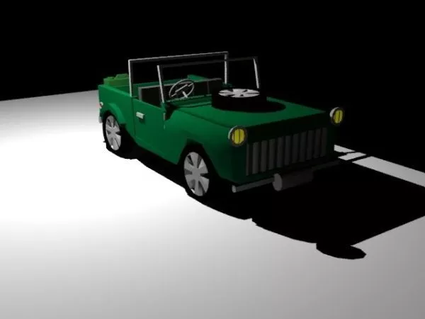 Sedan Car Low Poly Design 3d model Sedan Car Low Poly Design 3d model
