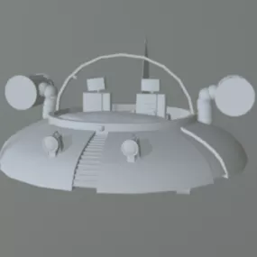 Sci-fi Car Ship 3d model