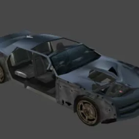 Vehicle Car Crashed 3d model