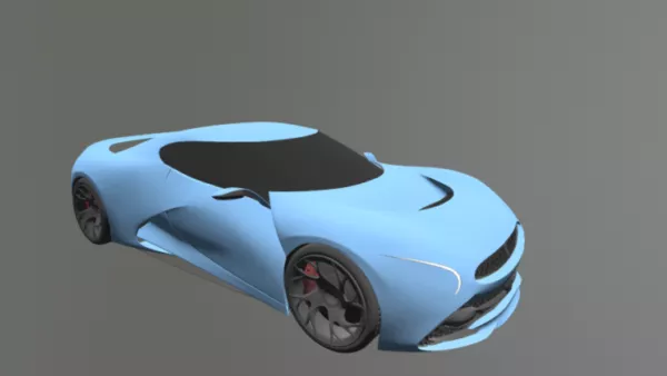 Sci-fi Car Convertible Concept 3d model Sci-fi Car Convertible Concept 3d model