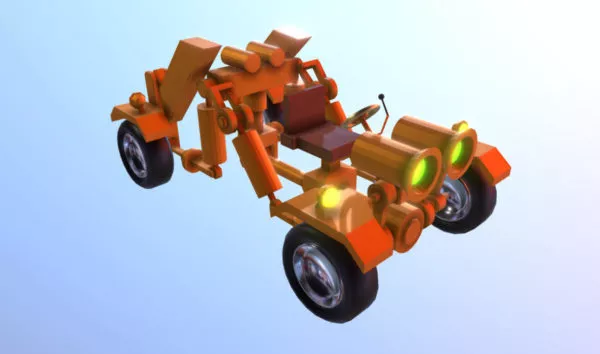 Sci-fi Carbot Car 3d model Sci-fi Carbot Car 3d model