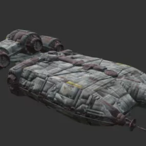 Sci-fi Cargero Spacecraft 3d model