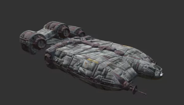 Cylinder Modular Space Station 3d model