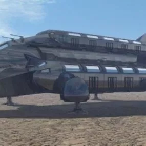 X Cargo Transport Spaceship 3d model