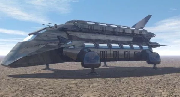 Sphere Rocket Spaceship 3d model