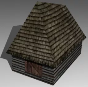 Carpathian Vintage House 3d model