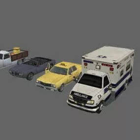 Variety Types Cars Collection 3d model