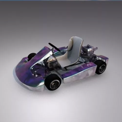 Wheels Shopping Cart 3d model
