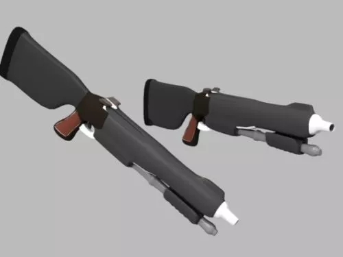 Remington M31 Gun 3d model
