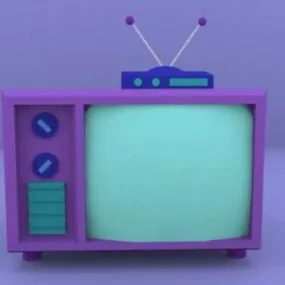 Cartoon Tv Design 3d model