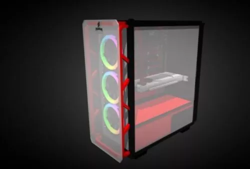 Transparent Pc Case 3d model Transparent Pc Case 3d model