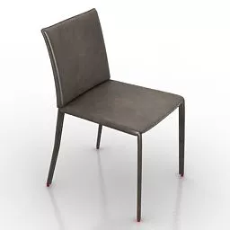 Black Simple Chair 3d model