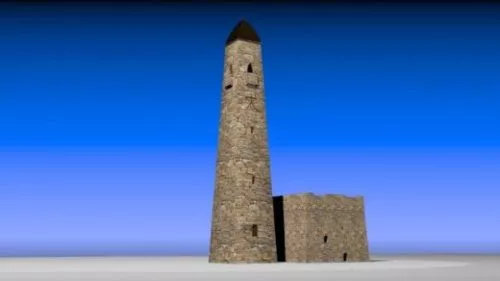 Medieval Battle Tower Building 3d model Medieval Battle Tower Building 3d model