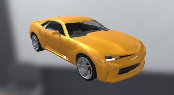 White Chevrolet Camaro 3d model
