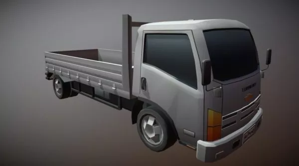 Backhoe Loader Truck Toy 3d model