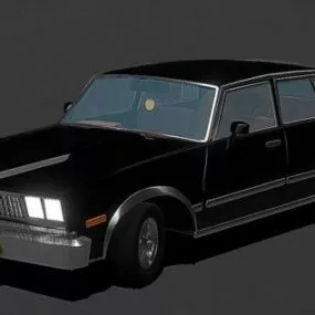 Vintage Car Chevrolet Malibu 82 3d model