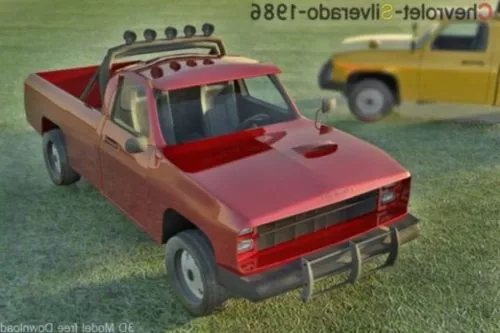 Fire Jeep Car 3d model