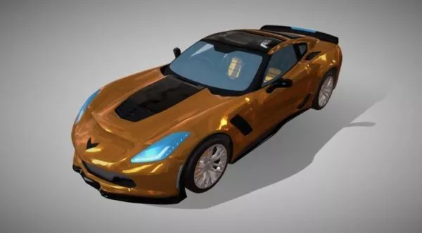 White Chevrolet Camaro 3d model