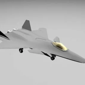China J20 Fighter Aircraft 3d model