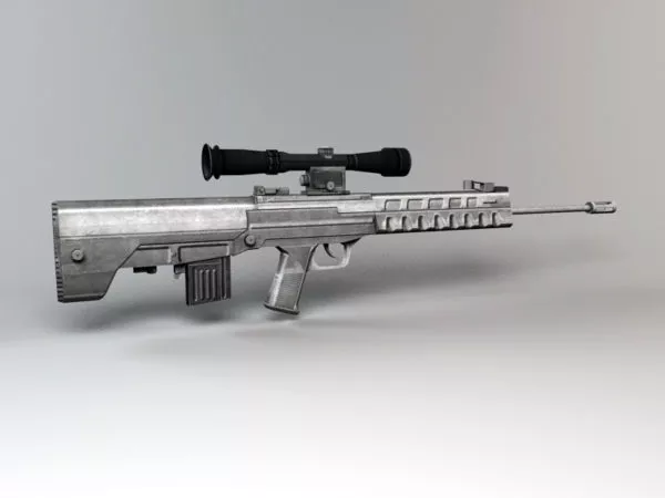 Barrett M82a1 Sniper Gun 3d model