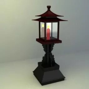 Garden Light Chinese Style 3d model