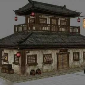 Chinese Ancient Commercial House 3d model