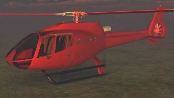 Wz19 Chinese Military Helicopter 3d model
