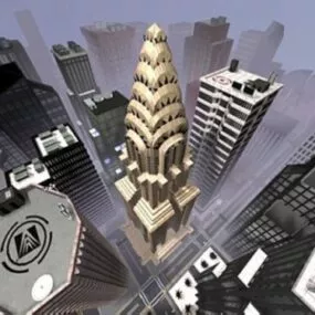 Usa Ny Chrysler Building 3d model