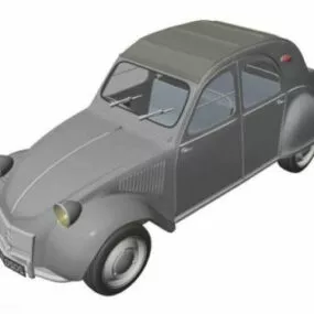 Old Car Citroen 2cv 3d model
