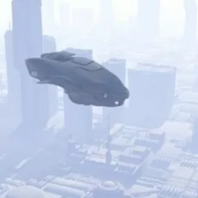 Space Patrol Vehicle 3d model