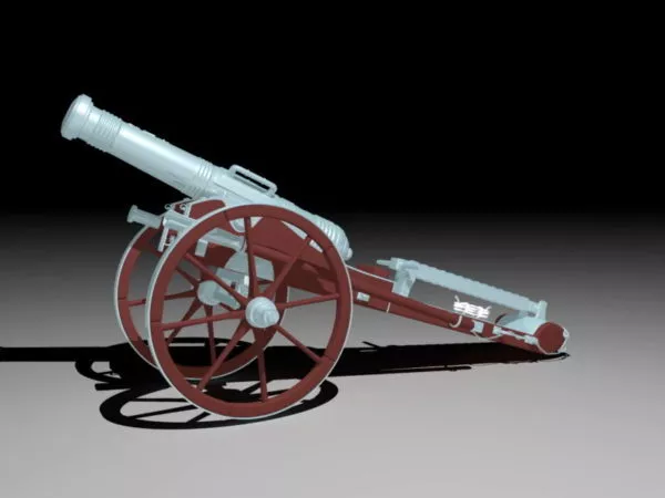Civil War Artillery Weapon 3d model Civil War Artillery Weapon 3d model