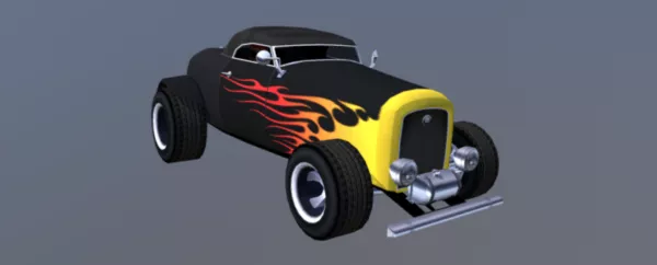 Classic Hotrod Car 3d model Classic Hotrod Car 3d model