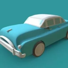 Lowpoly Classic Vintage Car 3d model