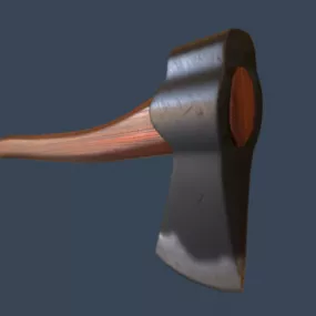 Scandinavian Axe Weapon 3d model