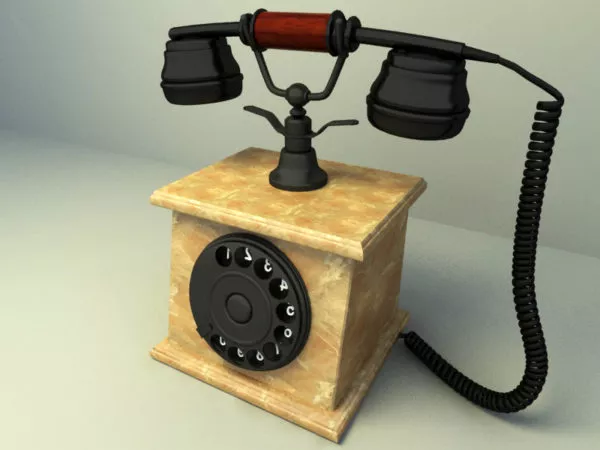 Old Style Classical Phone 3d model Old Style Classical Phone 3d model