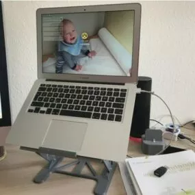 Printable Collapsible Laptop Stand 3d model