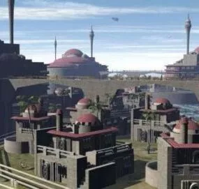 Colony Sector Building 3d model