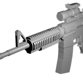 Colt M4a1 Gun 3d model