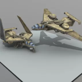 Military Combat Jet Weapon 3d model