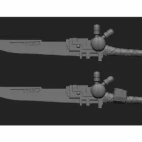 Commander Character Sculpture 3d model