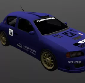 Car Compact Type2 3d model