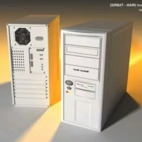 Old 1990s Computer Case 3d model