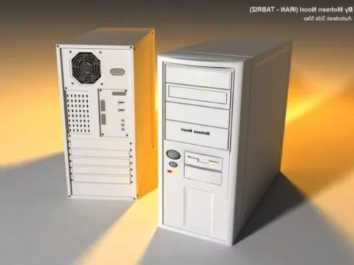 Antique Old Computer Cpu 3d model