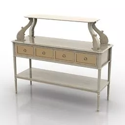 Restaurant Console Table 3d model