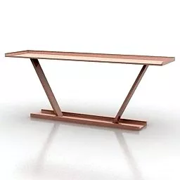 Wooden Console Potocco Design 3d model