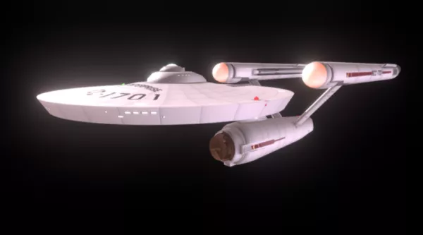 Scifi Spaceship For Hexagon 3d model