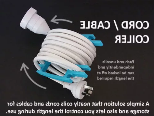 Cord Cable Coiler Printable 3d model Cord Cable Coiler Printable 3d model